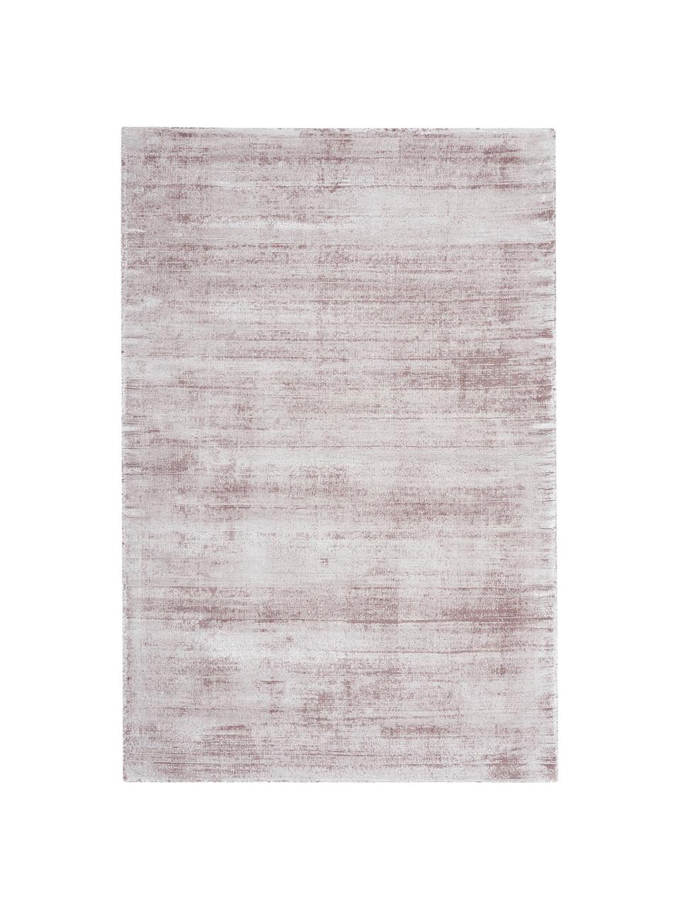 Handgewebter Viskoseteppich Jane, Flor: 100 % Viskose, Fliederfarben, B 80 x L 150 cm (Größe XS)