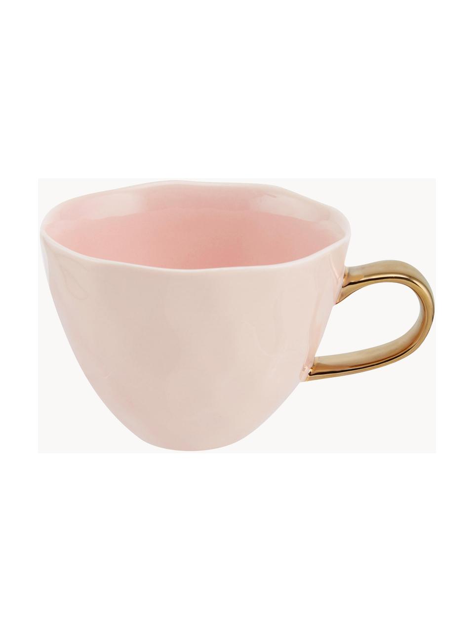 Taza de café Good Morning, Gres, Rosa claro, Ø 11 x Al 8 cm, 350 ml