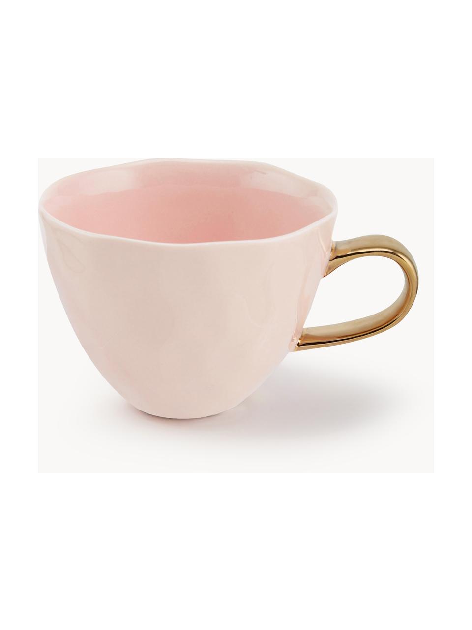 Taza de café Good Morning, Gres, Rosa claro, Ø 11 x Al 8 cm, 350 ml