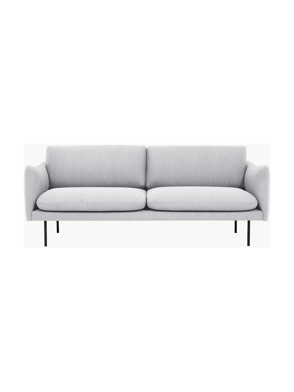 Sofa Moby (2-Sitzer), Bezug: Polyester Der hochwertige, Gestell: Massives Kiefernholz, Webstoff Hellgrau, B 170 x T 95 cm