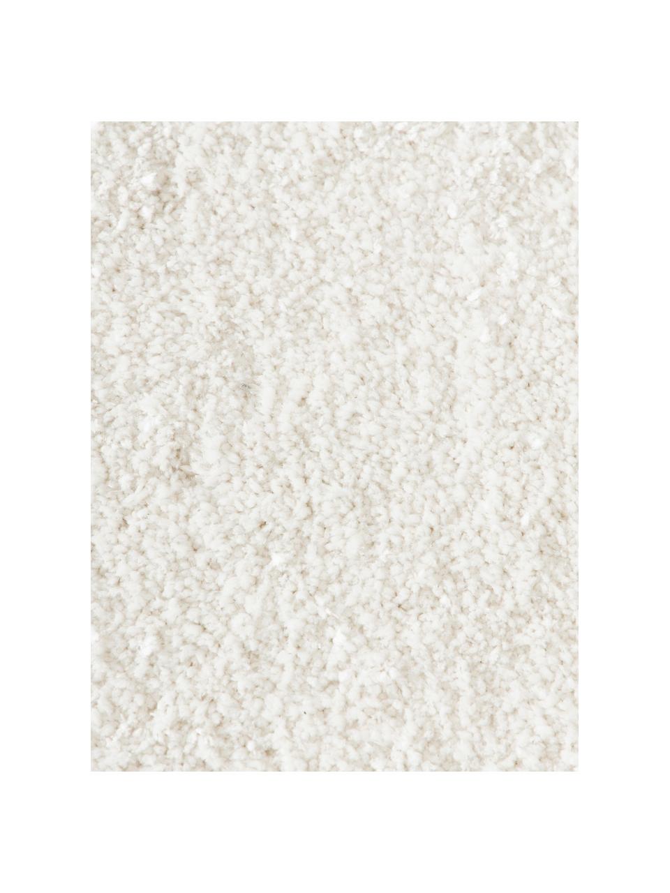 Flauschiger Hochflor-Läufer Leighton, Flor: Mikrofaser (100 % Polyest, Off White, B 80 x L 250 cm