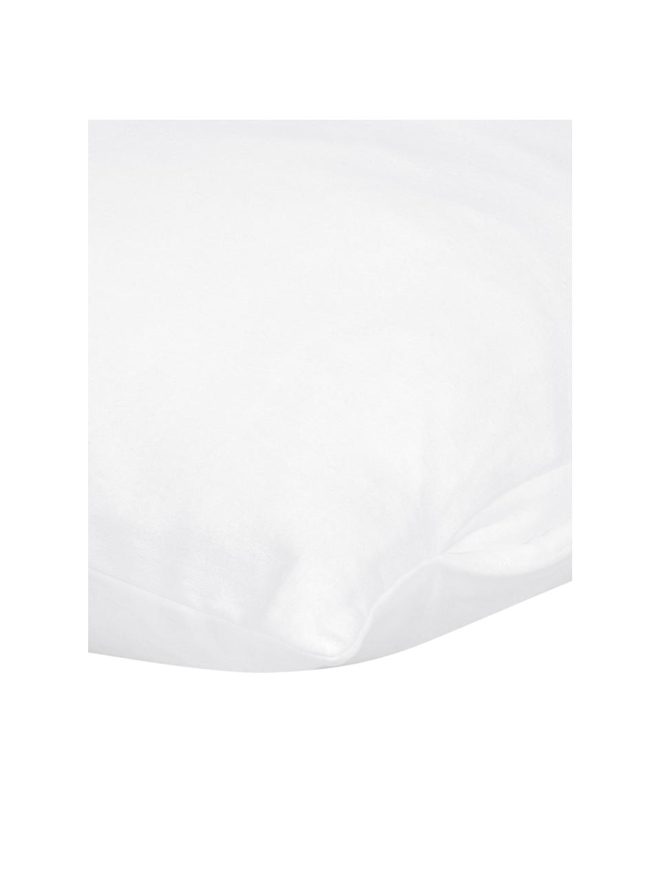 Bílý flanelový povlak na polštář Erica, 2 ks, Bílá