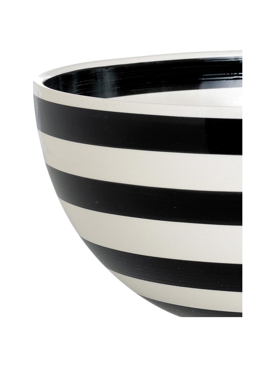 Miska z ceramiki Omaggio, Ceramika, Czarny, biały, Ø 30 x W 14 cm