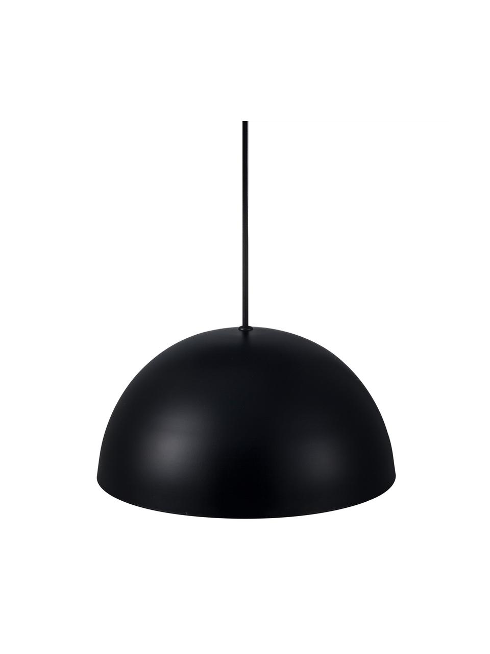 Závesná lampa v škandinávskom štýle Ellen, Čierna, Ø 30 x V 15 cm