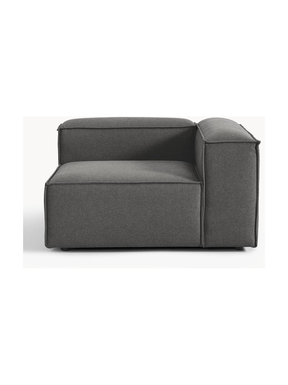 Módulo de esquina sofá Lennon, Tapizado: 100% poliéster Alta resis, Estructura: madera contrachapada de p, Patas: plástico Este producto es, Tejido gris antracita, An 119 x F 119 cm, chaise longue izquierda