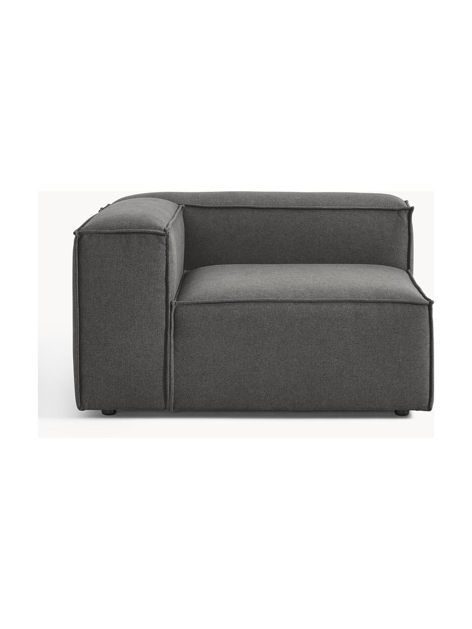 Módulo de esquina sofá Lennon, Tapizado: 100% poliéster Alta resis, Estructura: madera contrachapada de p, Patas: plástico Este producto es, Tejido gris antracita, An 119 x F 119 cm, chaise longue izquierda