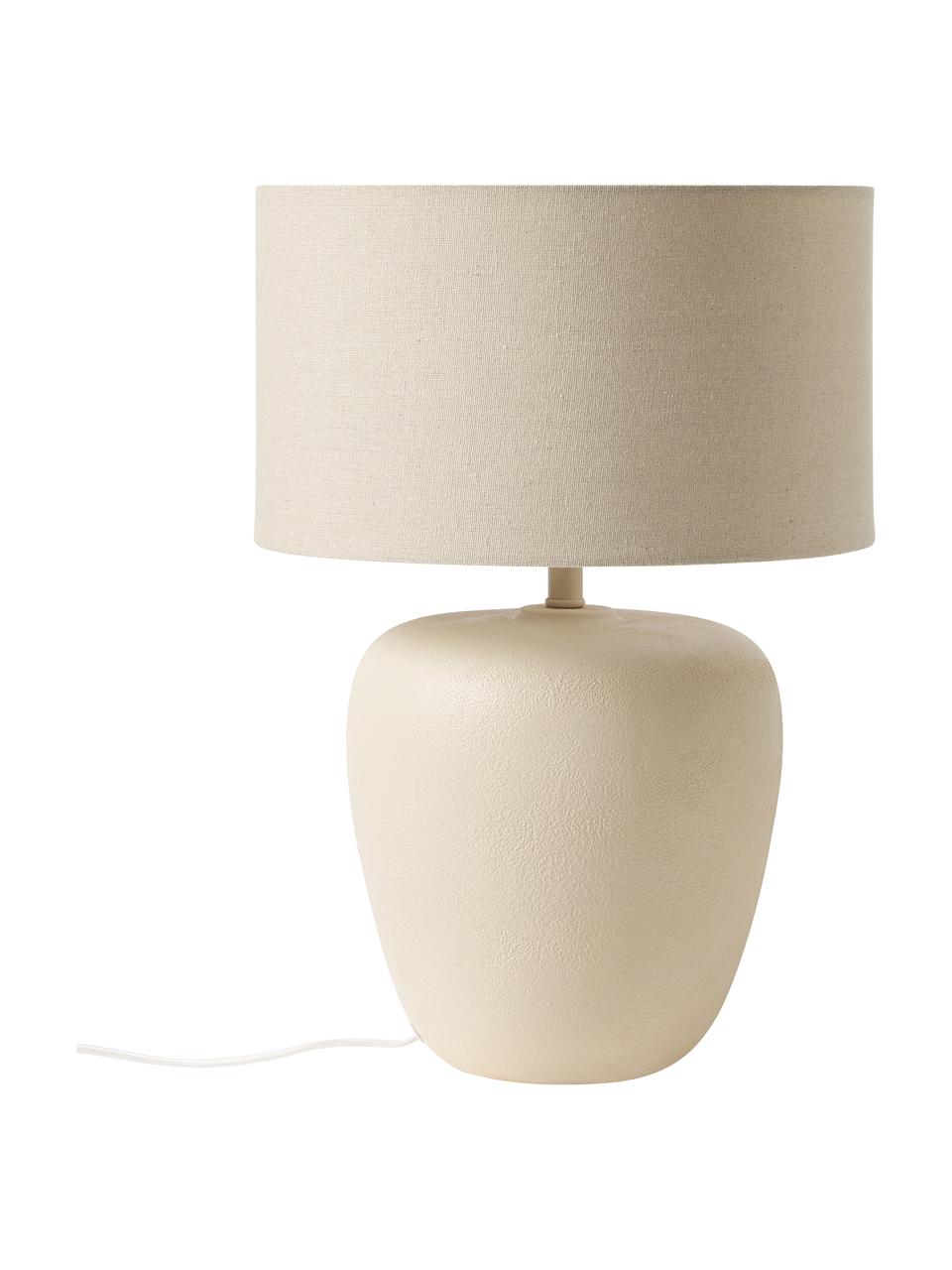 Grande lampe à poser en céramique Eileen, Beige, mat, Ø 33 x haut. 48 cm