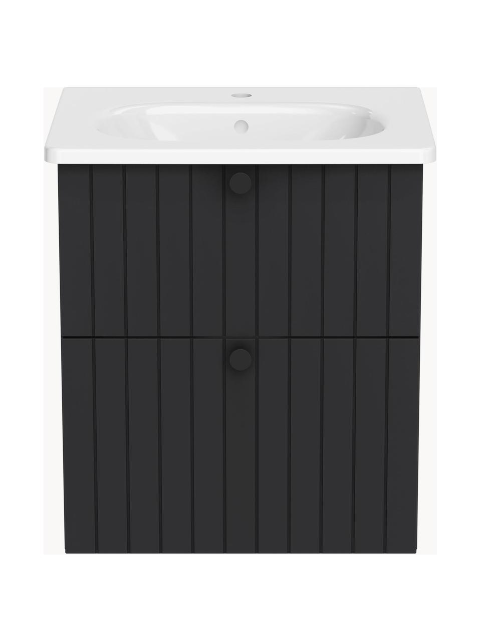 Mueble bajo lavabo Emil, Gris antracita, An 60 x Al 67 cm