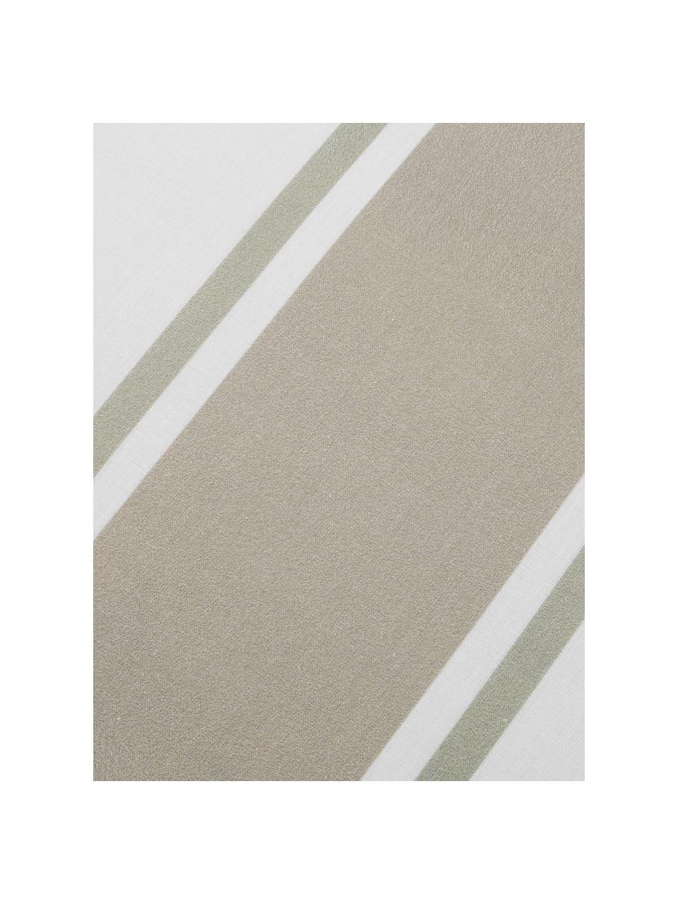 Dubbelzijdig dekbedovertrek Cappo, Katoen, Bovenzijde: multicolour, wit. Onderzijde: wit, 140 x 200 cm