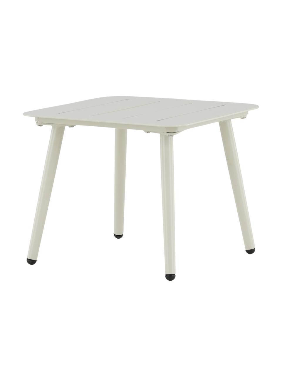 Tavolino da giardino Lina, Metallo laccato, Beige, Larg. 40 x Alt. 33 cm