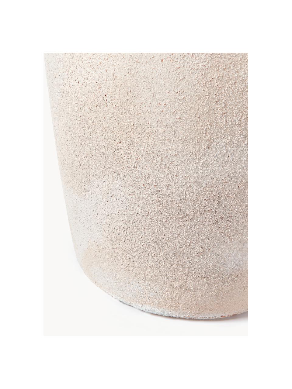 Bodenvase Liah mit Sand-Finish, H 70 cm, Terrakotta, Beige, Ø 32 x H 70 cm