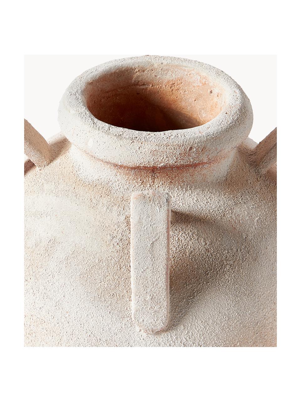 Vase à poser au sol, finition sablée Liah, Terracotta, Beige, Ø 32 x haut. 70 cm