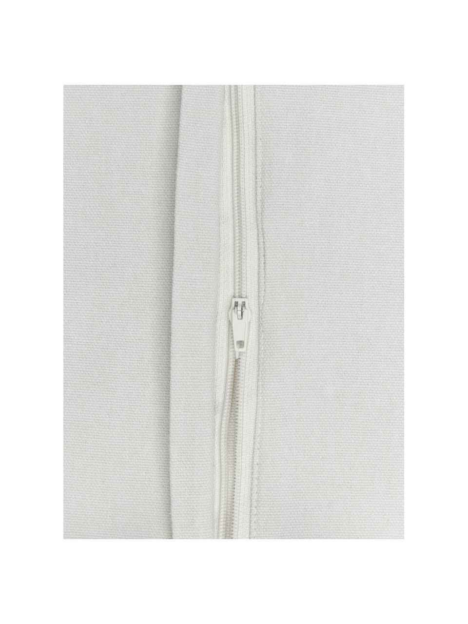 Federa arredo in cotone grigio chiaro con nappe Shylo, 100% cotone, Grigio, Larg. 40 x Lung. 40 cm