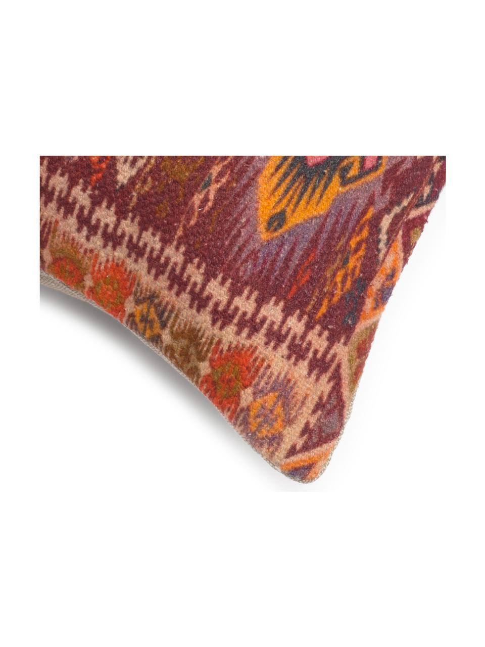 Bavlněný povlak na polštář v etno stylu Tarso, Bavlna, Červená, růžová, oranžová, béžová, Š 45 cm, D 45 cm