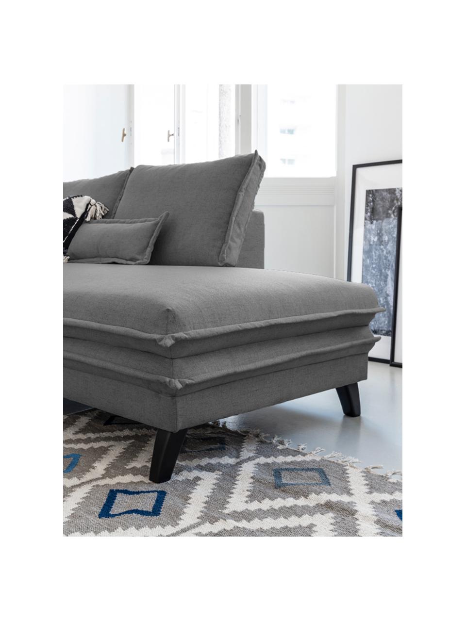 Sofá cama rinconero Charming Charlie, con espacio de almacenamiento, Tapizado: 100% poliéster tacto de l, Estructura: madera, aglomerado, Gris, An 302 x F 200 cm