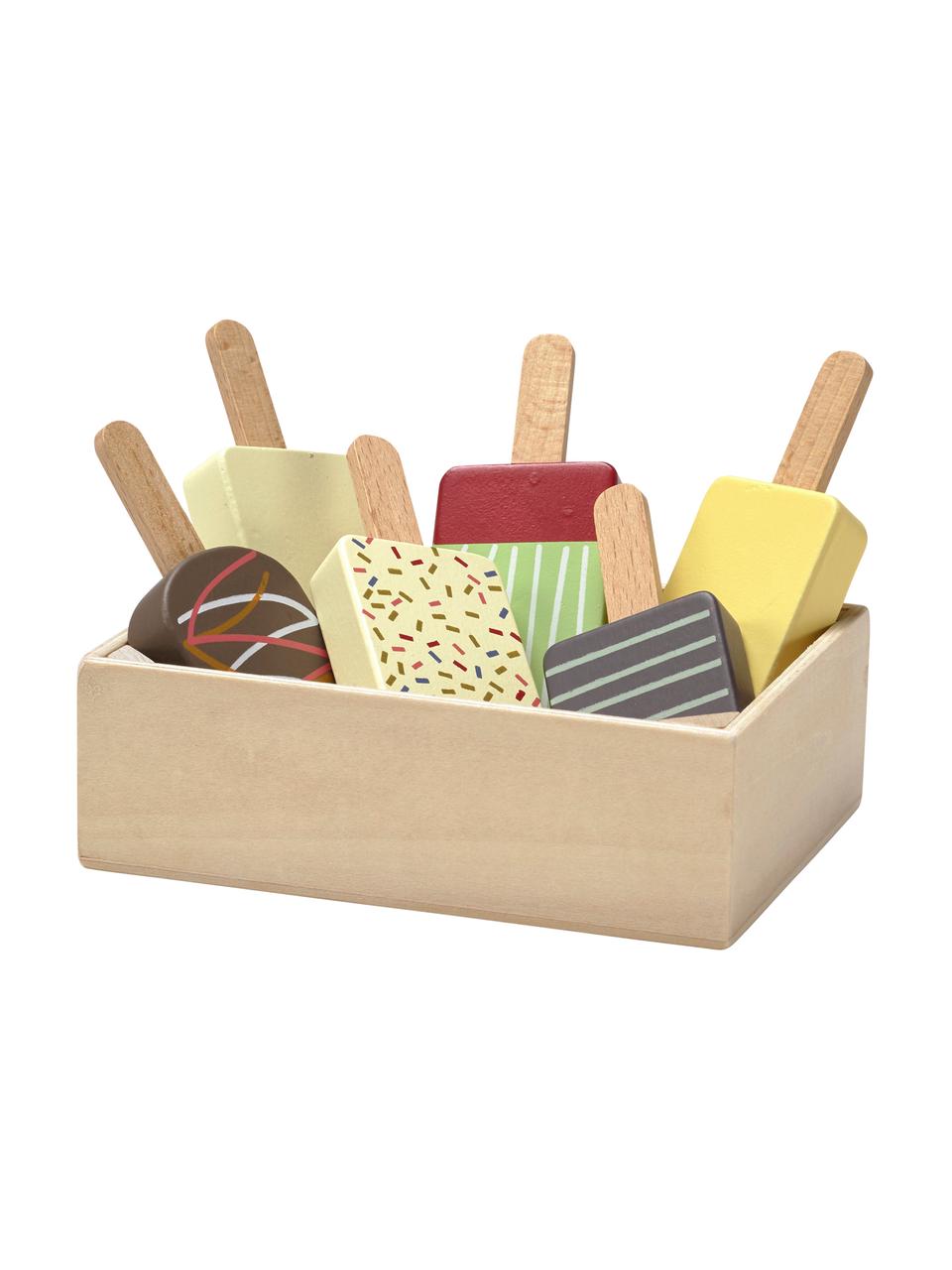 Spielzeug-Set Ice Cream, Holz, Mehrfarbig, B 9 x H 12 cm