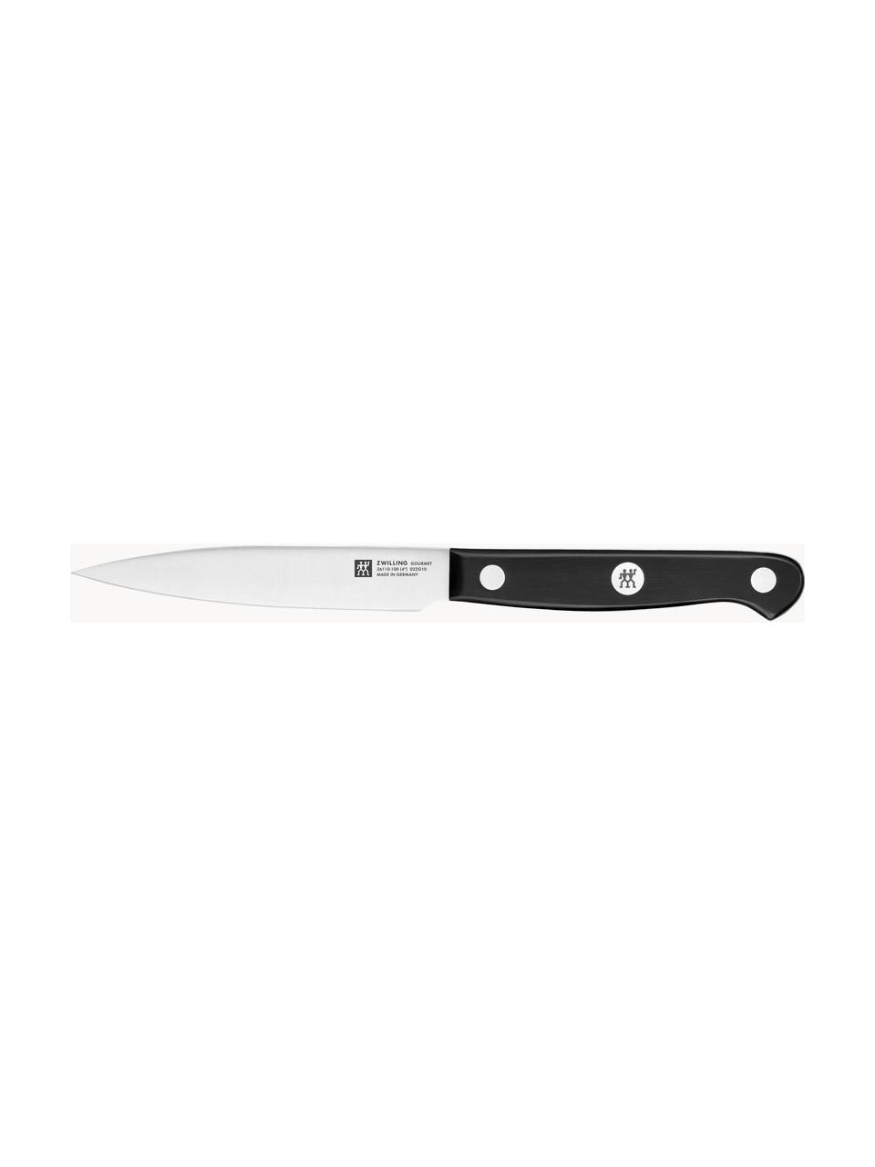 Boque de cuchillos autoafilables Gourmet, 7 pzas., Gris plateado, negro, Set de diferentes tamaños
