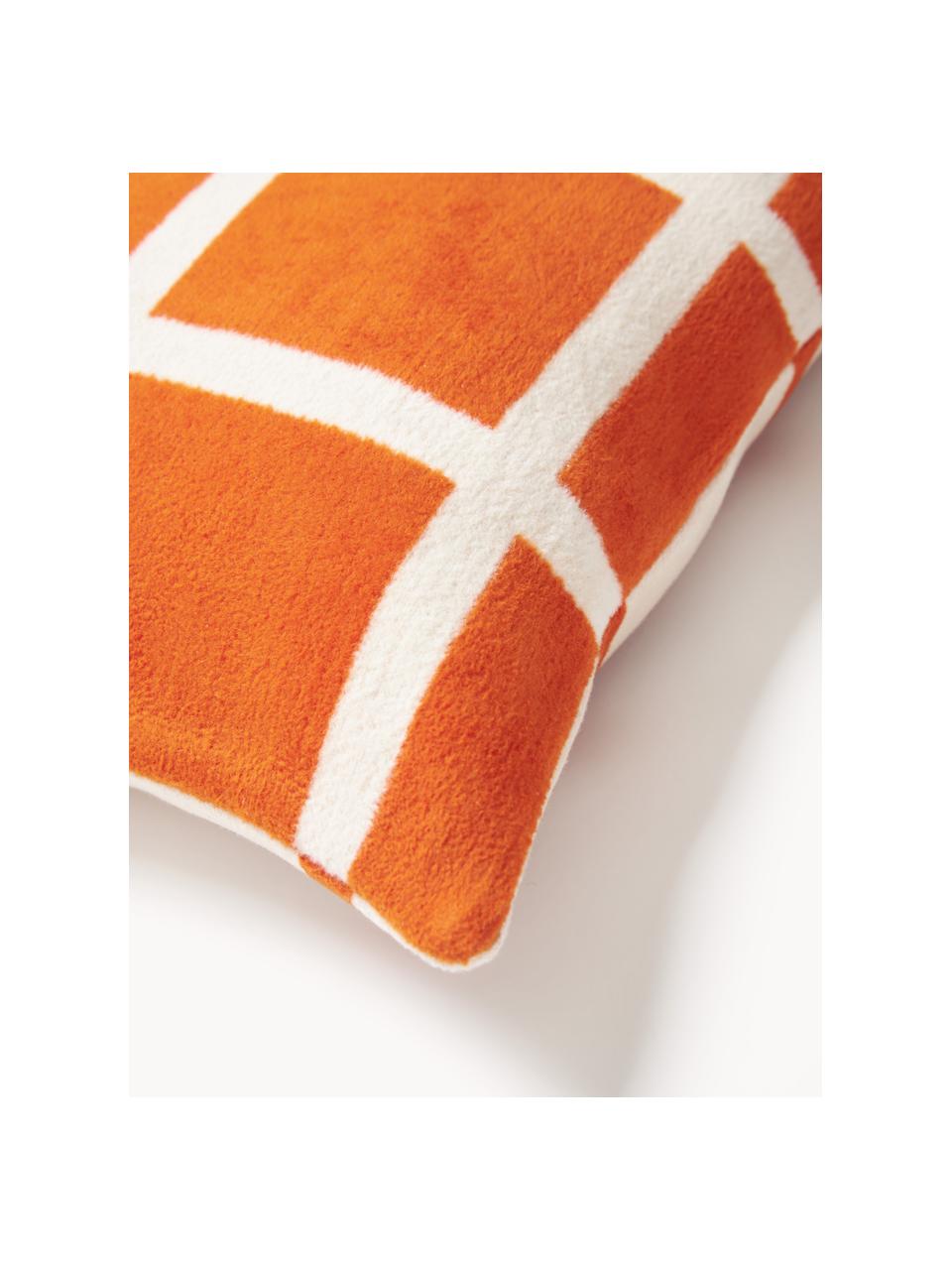 Housse de coussin 45x45 à carreaux Edison, 100 % coton

Le matériau est certifié STANDARD 100 OEKO-TEX®, 5726CIT, CITEVE, Orange, blanc crème, larg. 45 x long. 45 cm