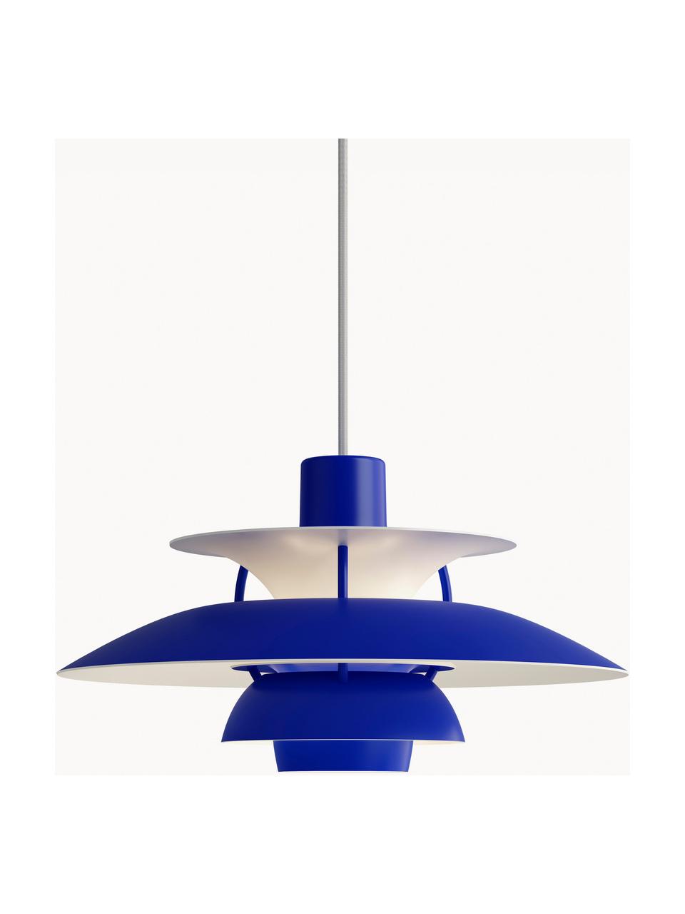 Hanglamp PH 5 Mini, Lampenkap: gecoat metaal, Koningsblauw, Ø 30 x H 16 cm
