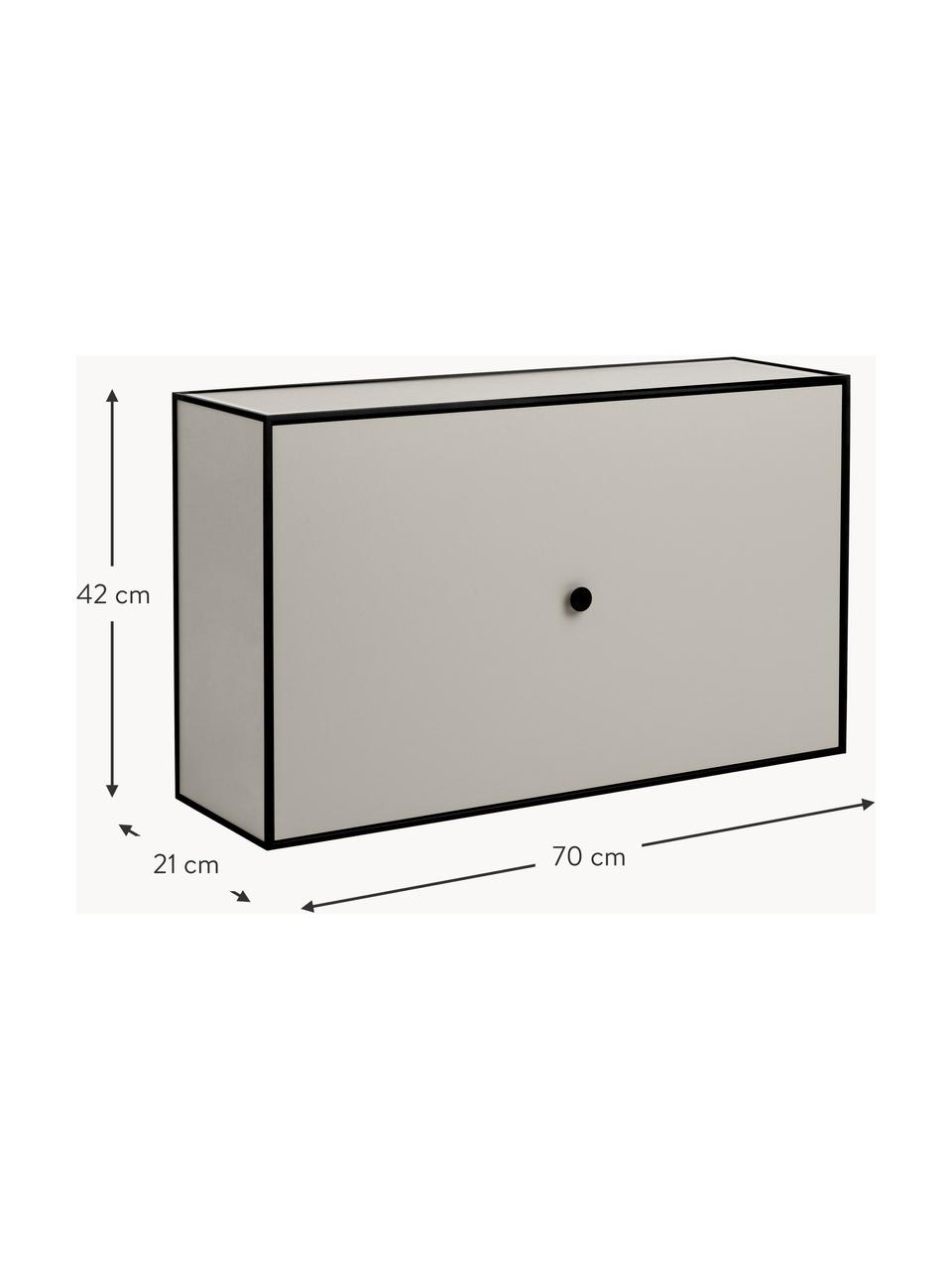 Botník Frame, Greige, černá, Š 70 cm, V 42 cm