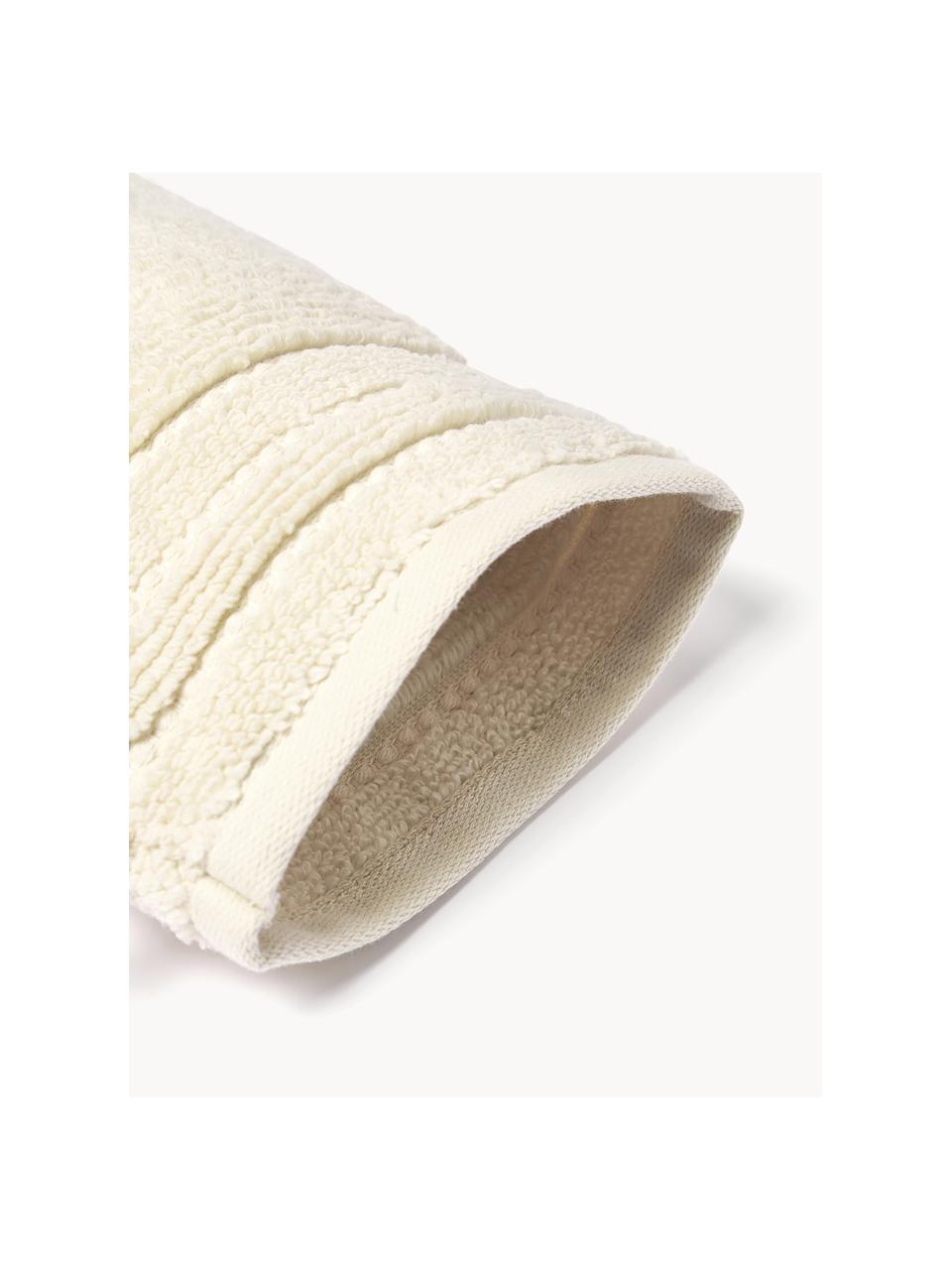 Gants de toilette avec bordure décorative Luxe, 2 pièces, 100 % coton
qualité supérieure, 600 g/m²

Le matériau est certifié STANDARD 100 OEKO-TEX®, 8135CIT, CITEVE, Blanc cassé, larg. 16 x haut. 22 cm