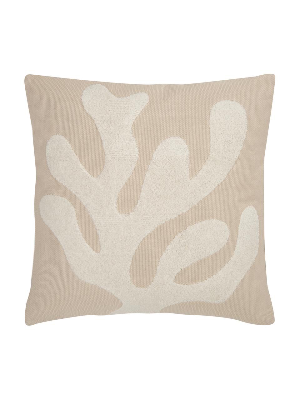 Federa arredo in cotone beige Paloma, 100% cotone, Beige, Larg. 45 x Lung. 45 cm