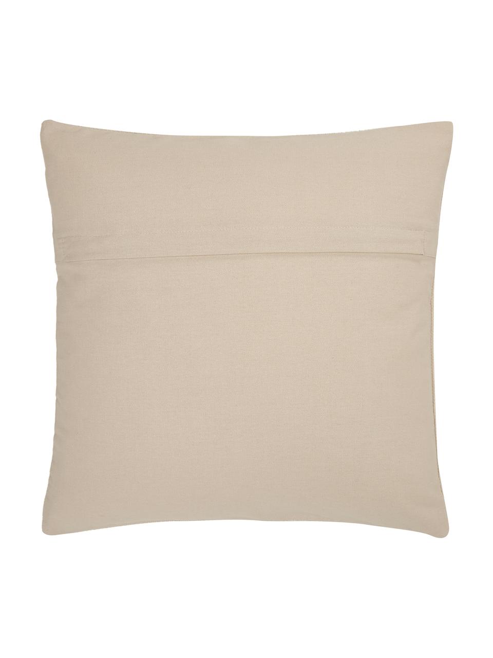 Baumwoll-Kissenhülle Paloma in Beige, 100% Baumwolle, Beige, B 45 x L 45 cm