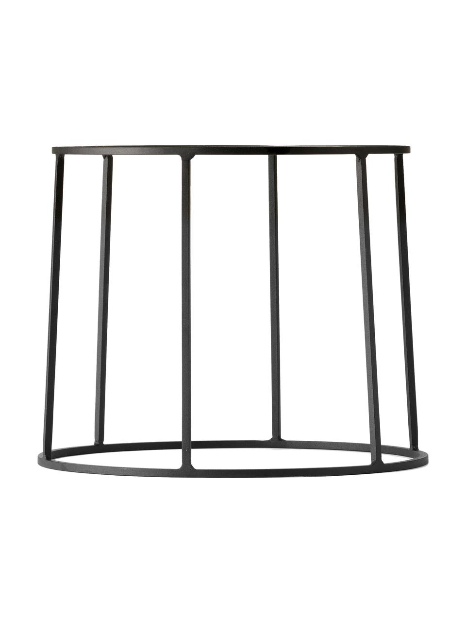 Pflanztopfständer Wire Base aus Stahl, Stahl, pulverbeschichtet, Schwarz, Ø 23 x H 20 cm