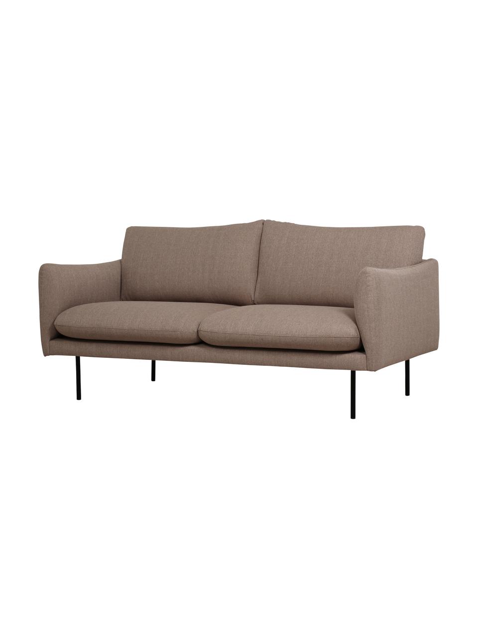 Sofá Fluente (2 plazas), Tapizado: poliéster Alta resistenci, Estructura: madera de pino maciza, Patas: metal con pintura en polv, Tejido gris pardo, An 170 x F 95 cm