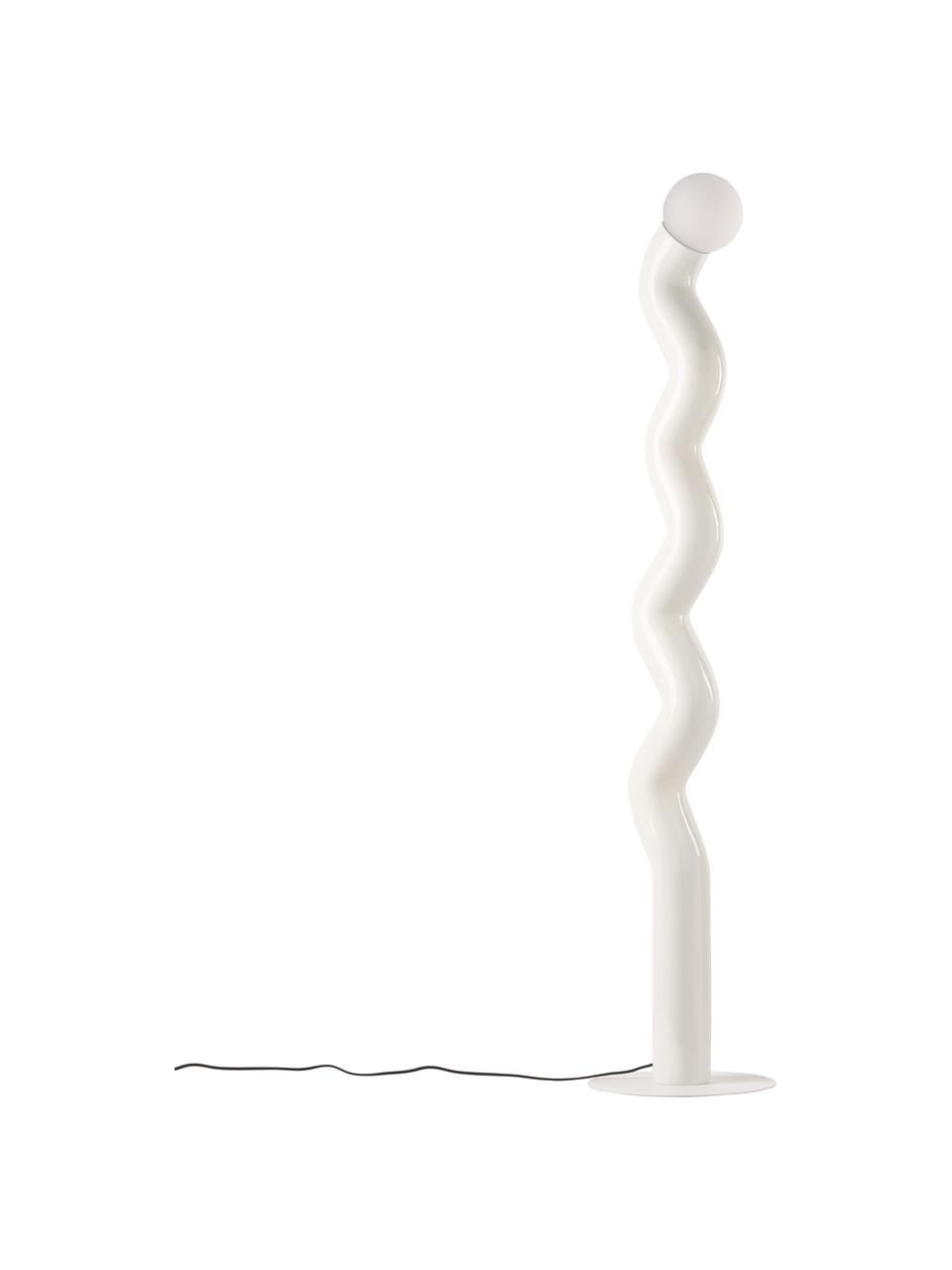 Lampa podłogowa Memphis, Poliresing, Biały, S 45 x W 172 cm