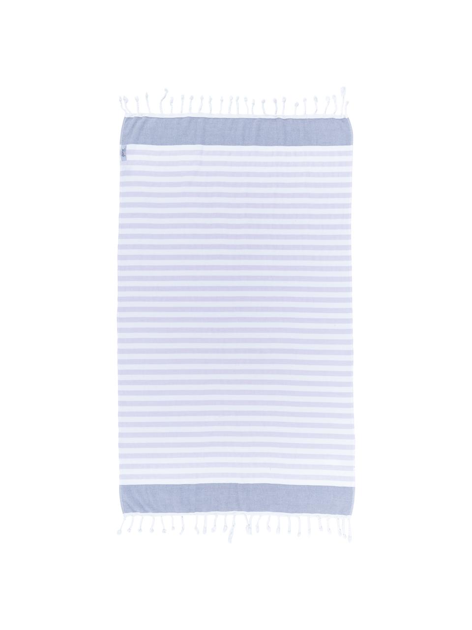 Fouta en tissu éponge Cairo, Gris