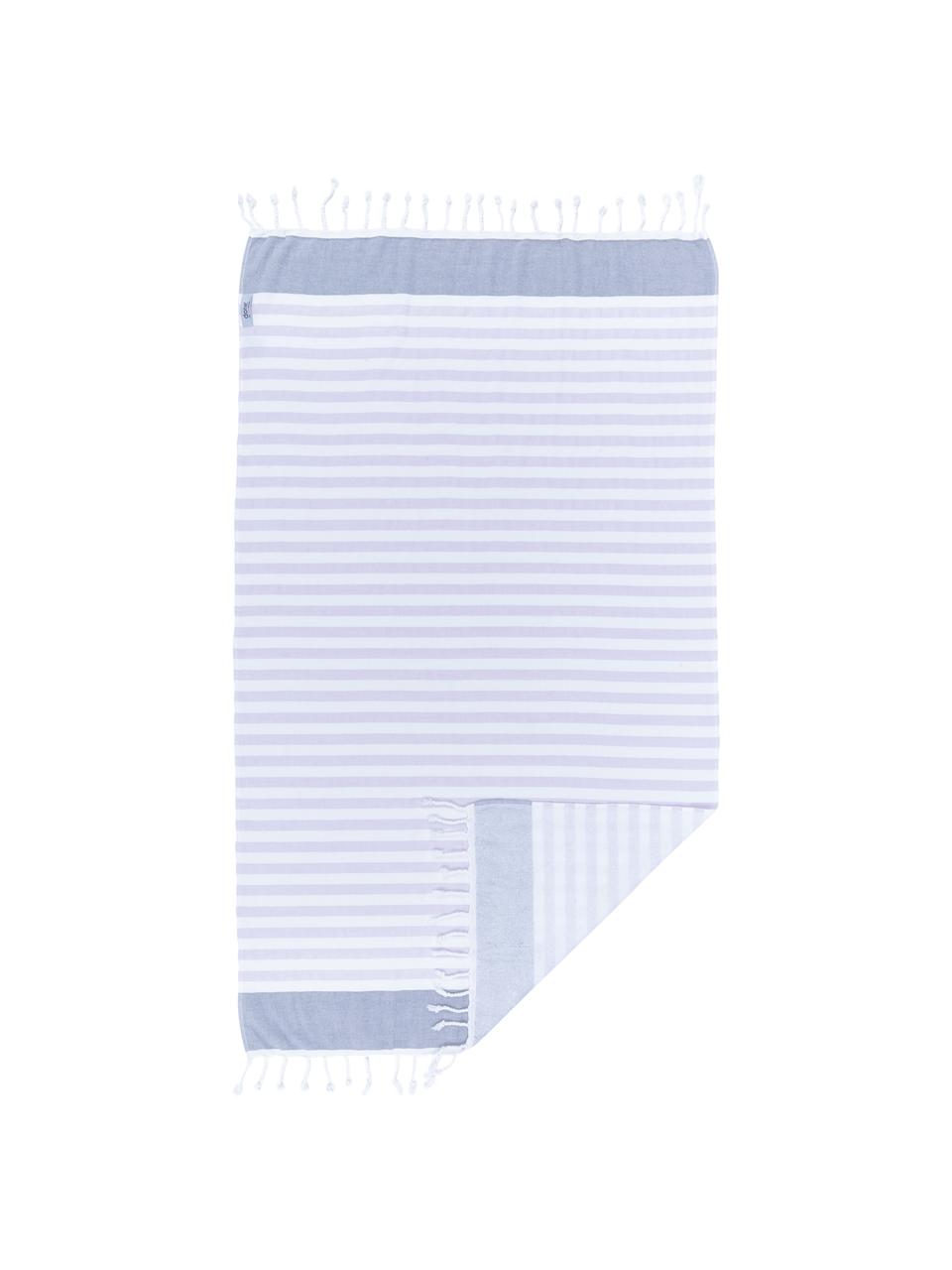 Fouta en tissu éponge Cairo, Gris