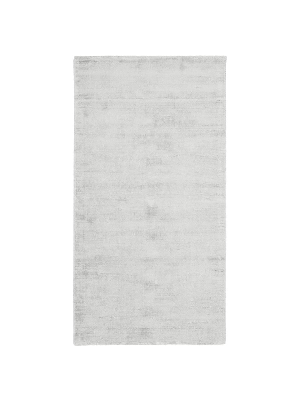 Ręcznie tkany dywan z wiskozy Jane, Srebrnoszary, S 160 x D 230 cm (Rozmiar M)