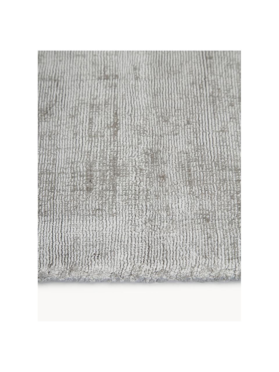 Tappeto in viscosa fatto a mano Jane, Retro: 100% cotone Il materiale , Grigio chiaro, Larg. 160 x Lung. 230 cm  (taglia M)