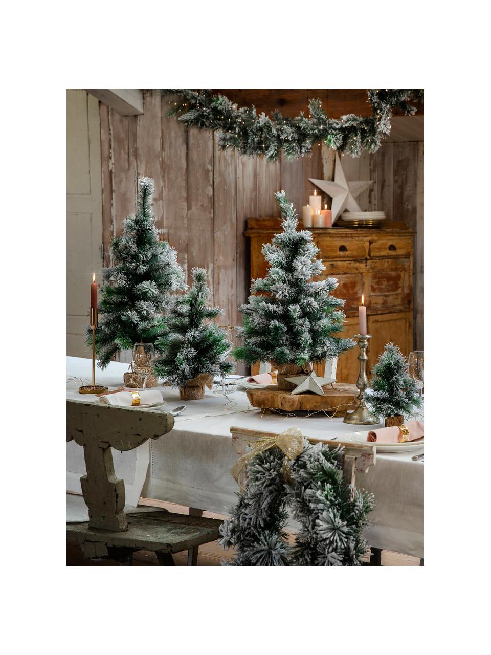Sapin de Noël artificiel Vancouver, enneigé, Vert, blanc, Ø 26 x haut. 45 cm