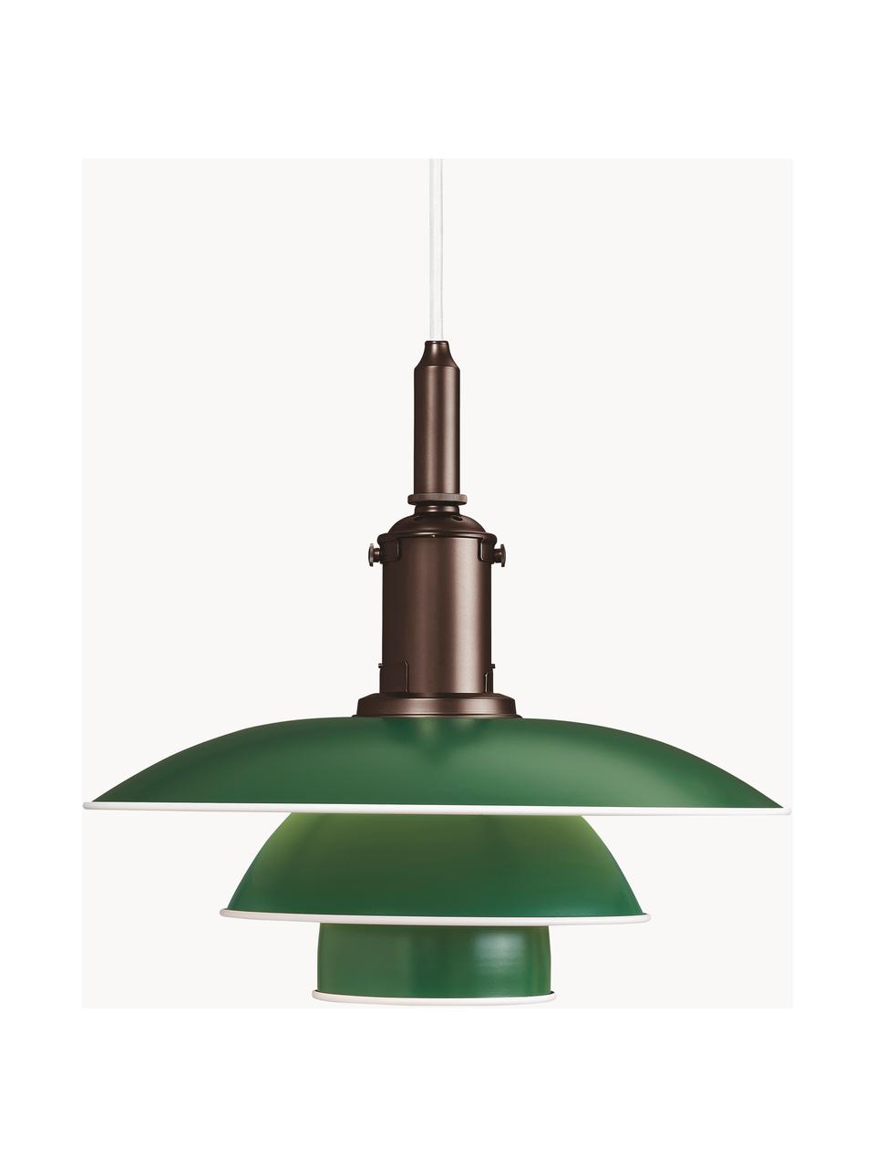 Lampada a sospensione PH 3½-3, Paralume: alluminio rivestito, Verde, rame, Ø 33 x Alt. 31 cm