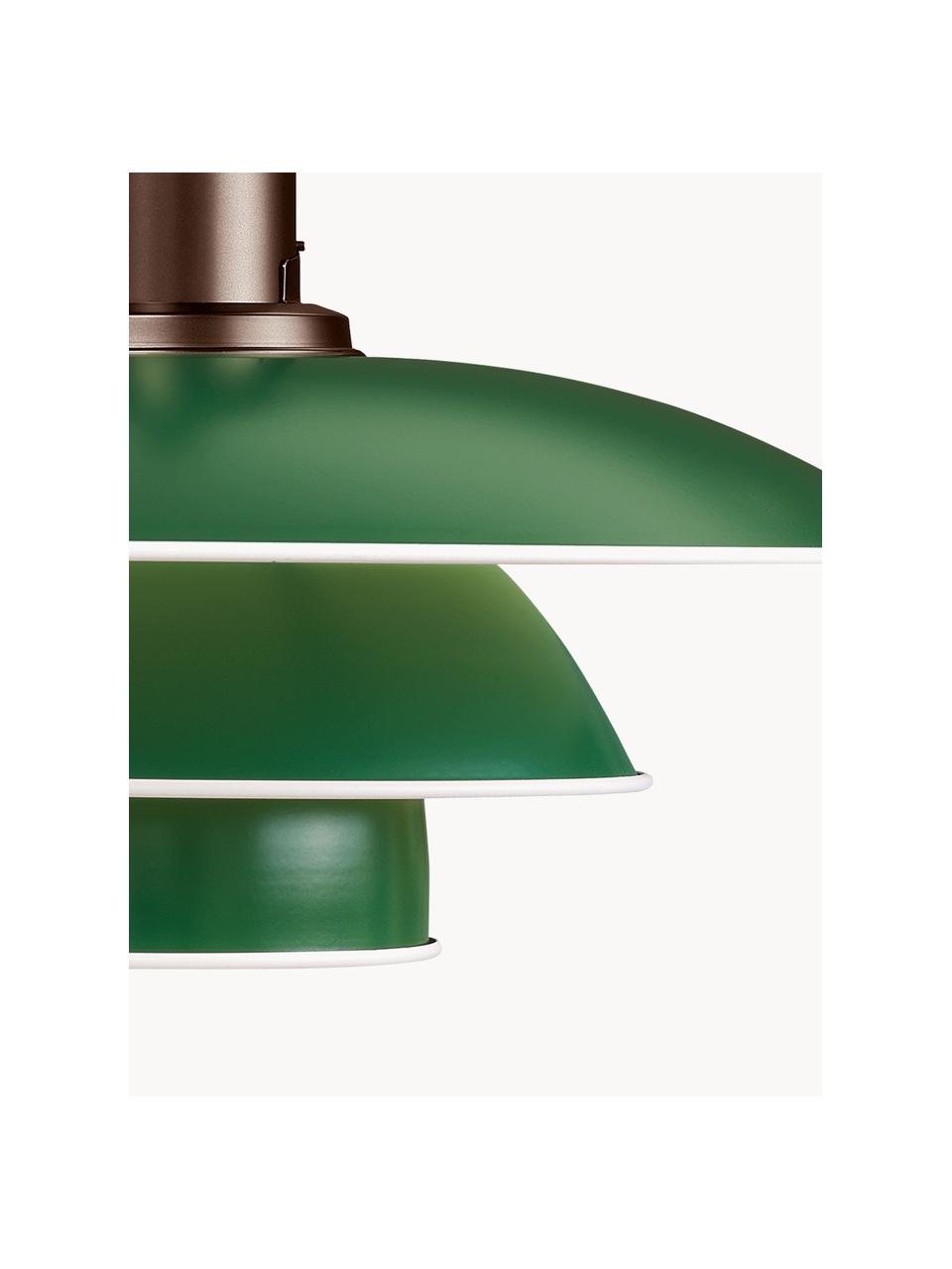 Lampada a sospensione PH 3½-3, Paralume: alluminio rivestito, Verde, rame, Ø 33 x Alt. 31 cm