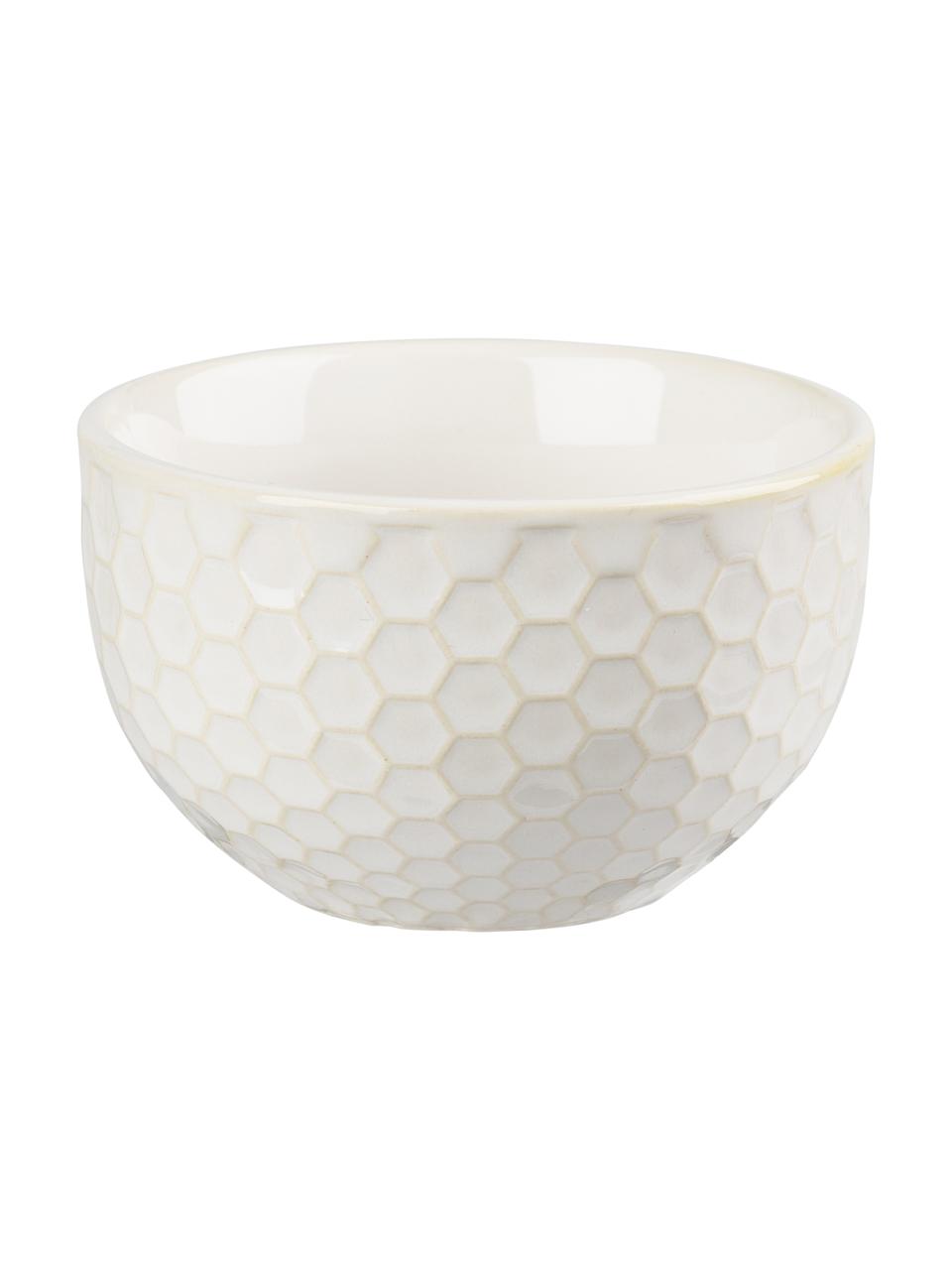 Bol apéritif Lara, 4 élém., Grès cérame, Blanc cassé, Ø 9 x haut. 6 cm