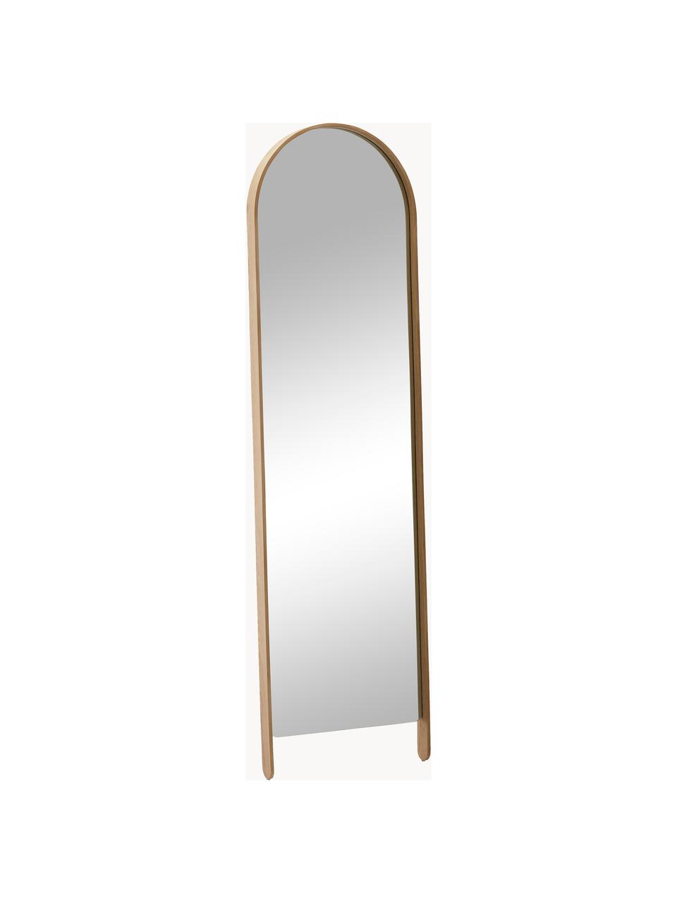 Espejo de pie de roble Woody, Espejo: cristal, Madera clara, An 53 x Al 171 cm