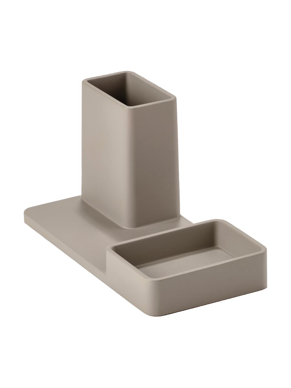 Bureau organizer Sement in zandkleur, Cement, Zandkleurig, B 20 x H 10 cm