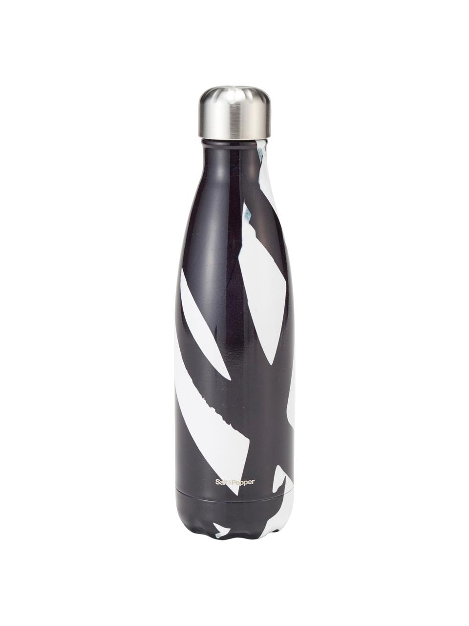 Isolierflasche Swirl Hydra, Dichtung: Silikon, Schwarz, Weiß, Ø 7 x H 26 cm