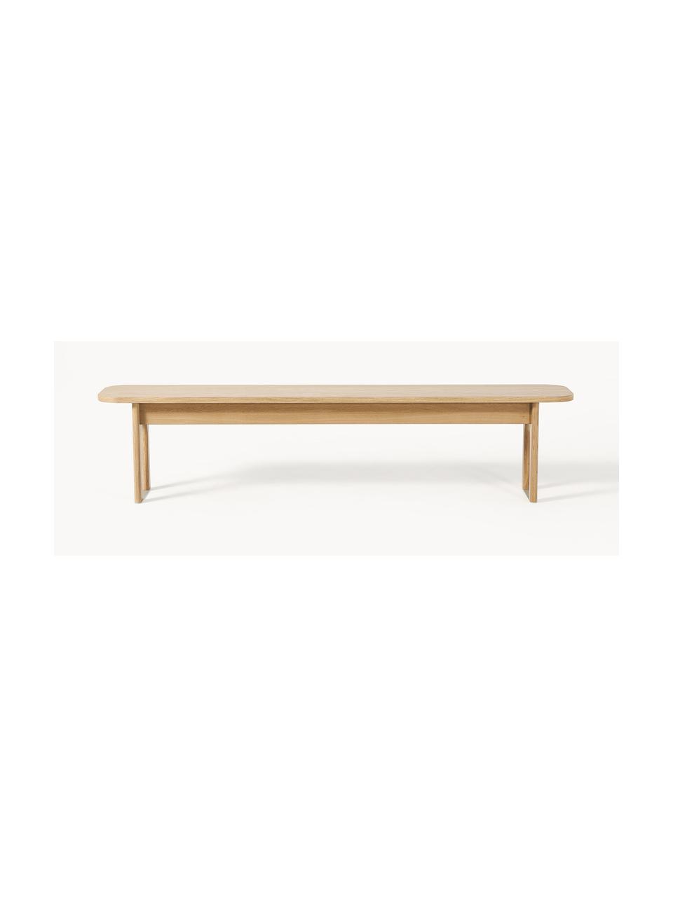 Lavica Apollo, Lakované dubové drevo, Š 180 x H 37 cm