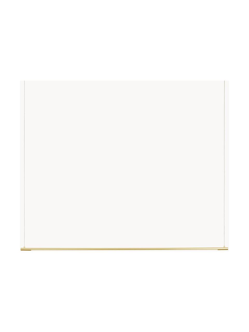 Grosse LED-Pendelleuchte Elettra, Baldachin: Aluminium, beschichtet, Goldfarben, B 120 x H 2 cm