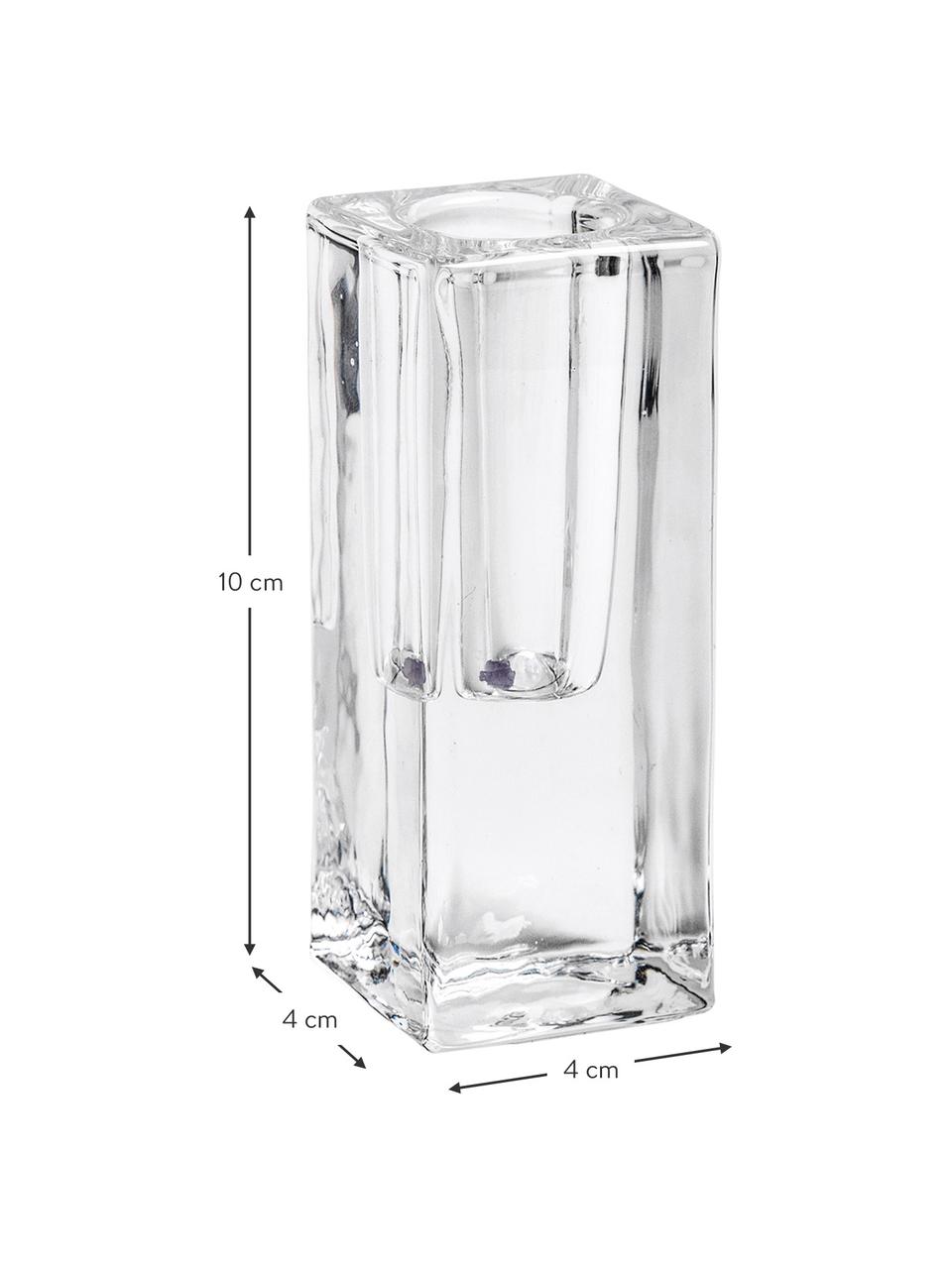 Kerzenhalter Classic, Glas, Transparent, 4 x 10 cm