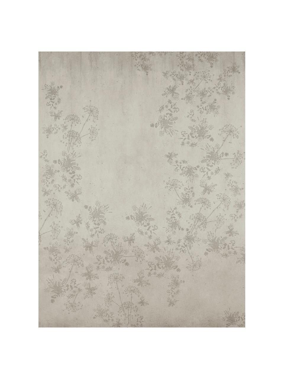 Adesivo murale Wildflowers, Tessuto non tessuto, Beige, Larg. 300 x Alt. 280 cm