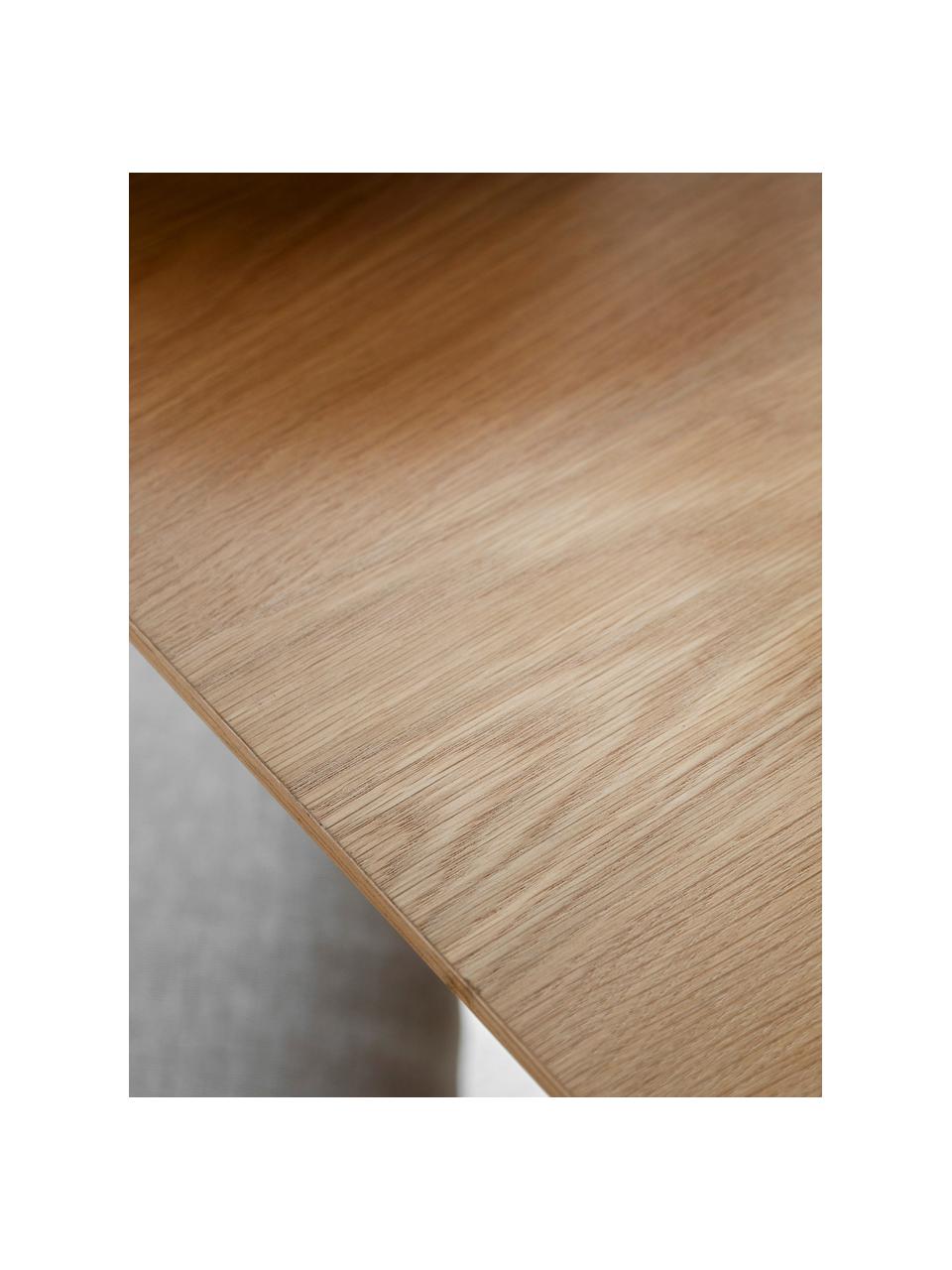 Holz-Esstisch Hatfield, 77 x 77 cm, Tischplatte: Eichenholzfurnier, Gummih, Beine: Mitteldichte Holzfaserpla, Eichenholz, B 77 x T 77 cm