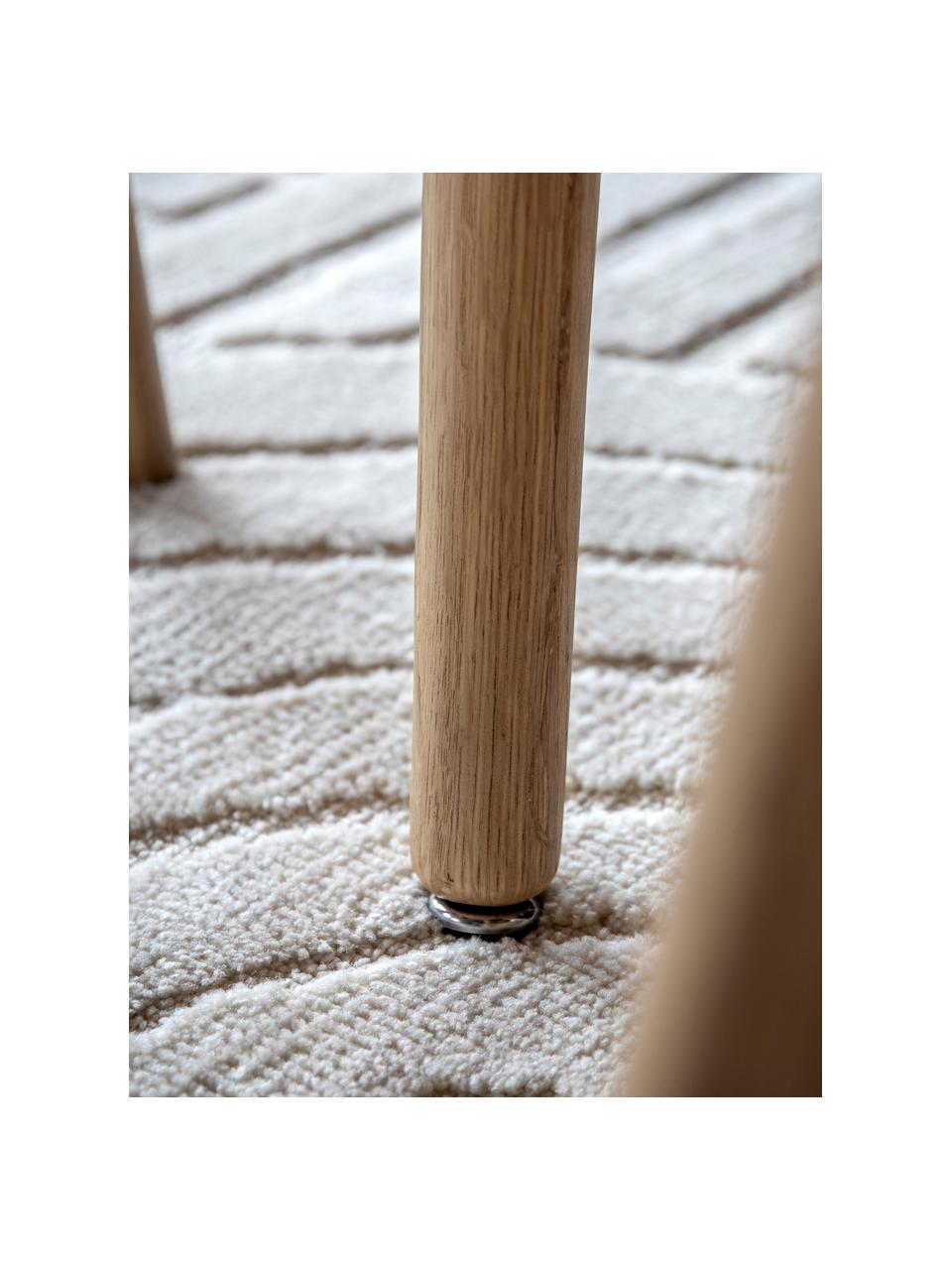 Mesa de comedor de madera Hatfield, 77 x 77 cm, Tablero: chapa de roble, madera de, Patas: tablero de fibra de densi, Madera de roble, An 77 x F 77 cm