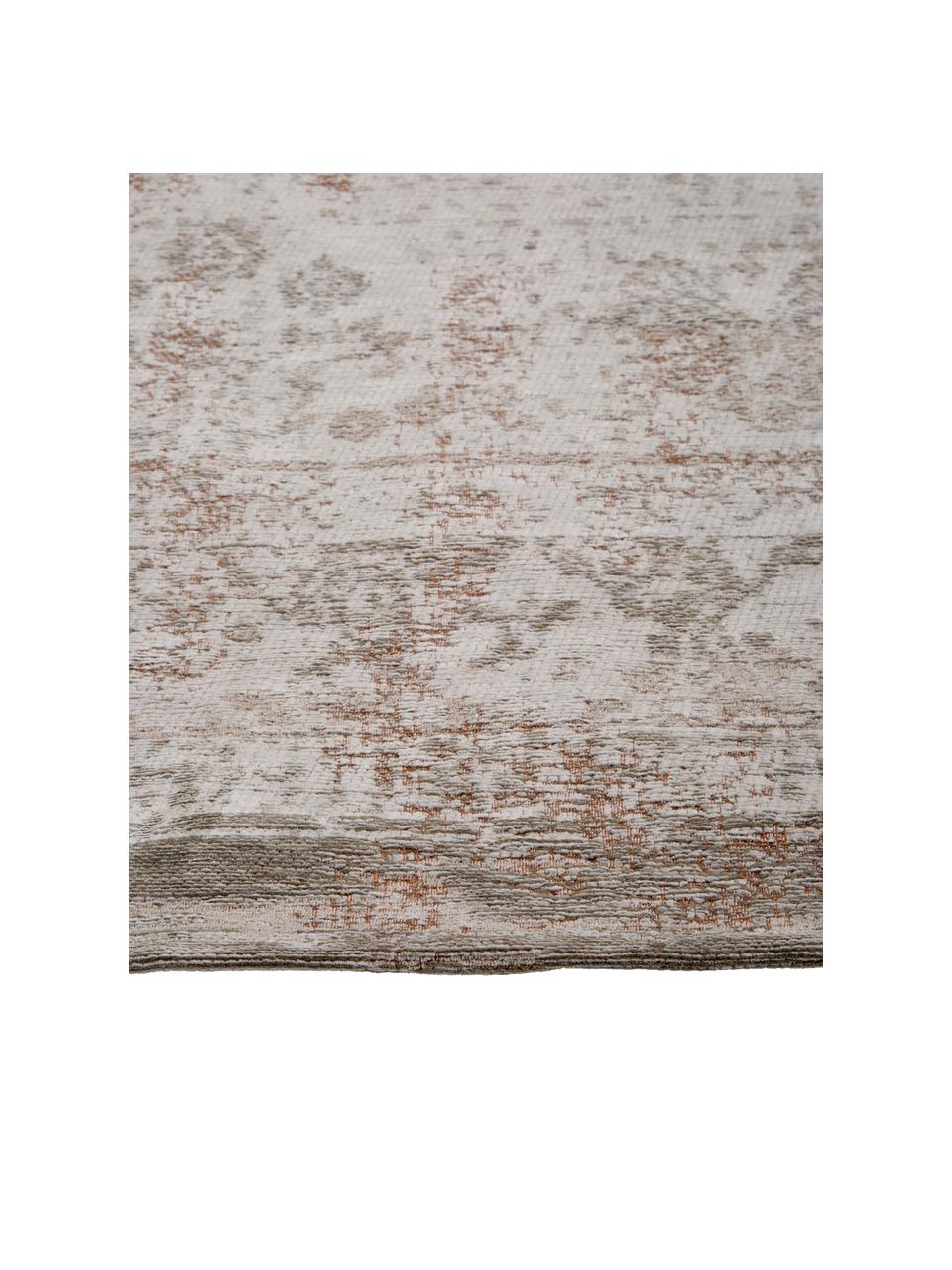 Alfombra de chenilla Medaillon, Chenilla (100% algodón), Gris claro, An 230 x L 330 cm (Tamaño L)