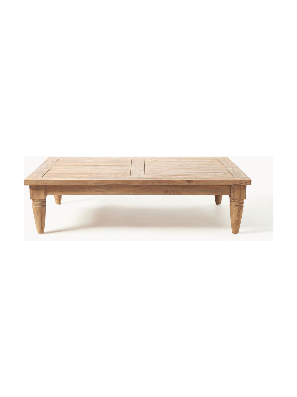 Table basse en teck Bali, Bois de teck, certifié FSC, Bois de teck, larg. 120 x haut. 30 cm