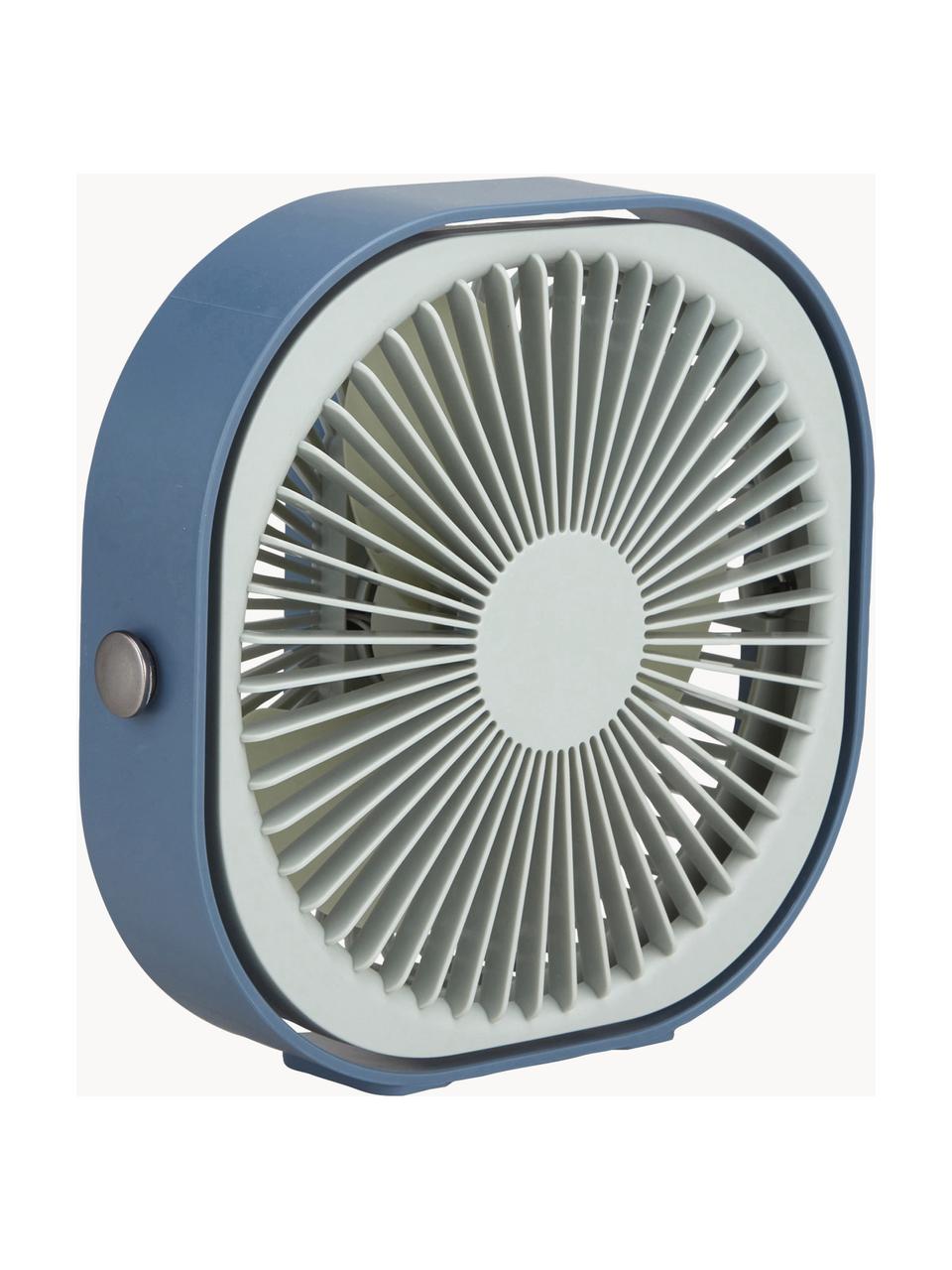 Mobilní stolní ventilátor Fantastic, Umělá hmota, Odstíny modré, Š 20 cm, V 20 cm